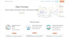 Desktop Screenshot of openhumans.net