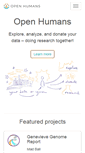 Mobile Screenshot of openhumans.net